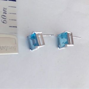 Blue Topaz Earrings